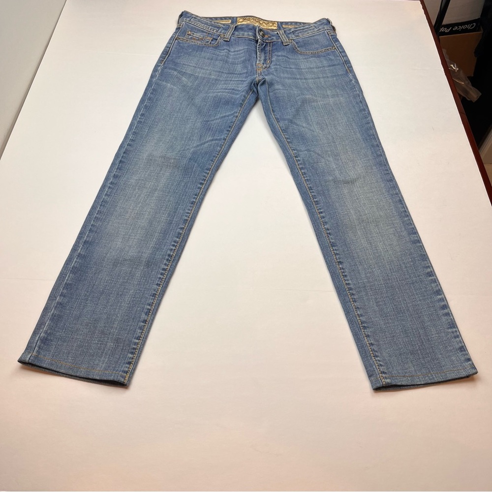 Jacob Cohen Straight Fit Size 27 X 28 Denim‎ Blue Jean Low Rise Womens Y2K